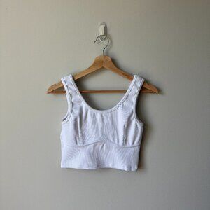 Signature8 White Crop Tank
